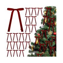 Laços De Natal De Veludo, Pacote Com 24, Para Árvores, Decoração Doméstica E Externa, Presente Laços De Natal De Veludo, Pacote Com 24, Para Árvores, Decoração Doméstica E Externa, Presente