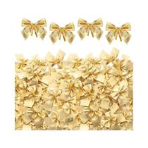 Laços De Natal Vermelho Veludo 12-120PCS, Pendentes Para Árvore De Natal, Decoração De Casamento,