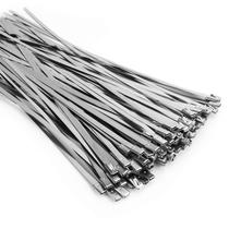 Laços de zíper de metal ZOOSUNX 304 em aço inoxidável 100 unidades 30 cm Laços de zíper de metal ZOOSUNX 304 em aço inoxidável 100 unidades 30 cm