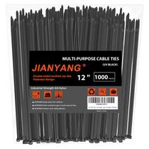 Laços de zíper JIANYANG 12 cm, dentados de dupla face, pacote com 1000 unidades de nylon