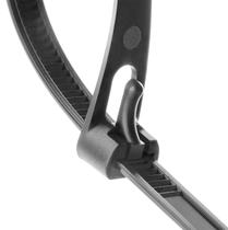 Laços de zíper reutilizáveis AGAOTIAN, 30 cm, pretos pesados, pacote com 100 Laços de zíper reutilizáveis AGAOTIAN, 30 cm, pretos pesados, pacote com 100