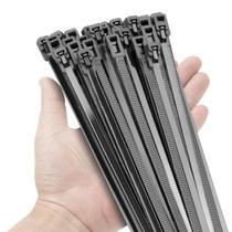 Laços de zíper reutilizáveis BethTie Black 30 cm, 1000 unidades, abraçadeiras de nylon Laços de zíper reutilizáveis BethTie Black 30 cm, 1000 unidades, abraçadeiras de nylon