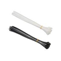 Laços de zíper Simple Deluxe, nylon com travamento automático, 30 cm, 100 unidades