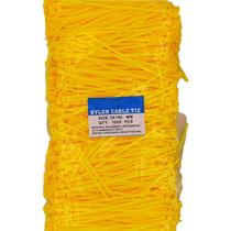 Laços de zíper SYD CHEN de nylon amarelo de 4 polegadas (1000 peças)