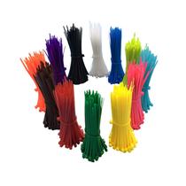 Laços de zíper Yi-gog, multiuso, de nylon colorido e variado, 1200 unidades