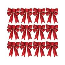 Laços Decorativos De Natal Com Glitter Brilhante Para Árvore De Natal, Guirlandas E Artesanato Laços Decorativos De Natal Com Glitter Brilhante Para Árvore De Natal, Guirlandas E Artesanato