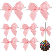 Laços Satin Ribbon Twist Tie para embrulhar presentes - 50 unidades