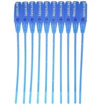 Lacre 16cm com dupla trava azul 100 unidades - Protteu