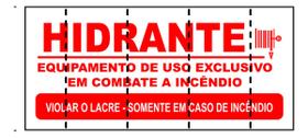 Lacre Adesivo Destrutível Hidrante Extintor Epi 200 Unidades