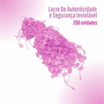 Lacre De Autenticidade Rosa Claro - Para Tag de Roupas e Artesanato - C/ 200 Unidades - BRX