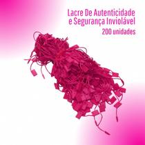 Lacre De Autenticidade Rosa Escuro - Para Tag de Roupas e Artesanato - C/ 200 Unidades - BRX
