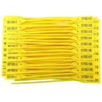 Lacre de Nylon Numerado Amarelo 16cm com 100 Unidades Lacre de Nylon Numerado Amarelo 16cm com 100 Unidades