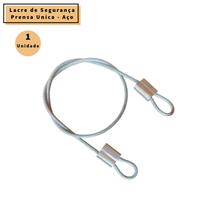 Lacre de Segurança Multiuso 35cm em Cabo de Aço Revestido - Bolsa Mala Capacete Bike
