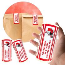 Lacre de Segurança para Delivery Vermelho Rolo com 300 etiquetas