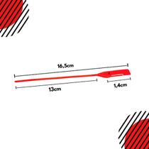 Lacre malote 16cm vermelho 100un