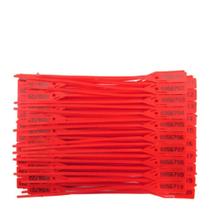 Lacre numerado Vermelho número 23 para malote com 100 unidades Lacre numerado Vermelho número 23 para malote com 100 unidades