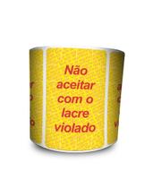 Lacre para Delivery - Lacre De Segurança Amarelo 60x40 mm 12 milheiros - ADECONEX