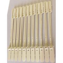 Lacre para malote dupla trava 16cm branco com 100 unidades