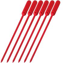 Lacre Para Malote Numerado Escada Plástico Vermelho 23cm Com 100 Peças Tykheplas Ref: 230045 Lacre Para Malote Numerado Escada Plástico Vermelho 23cm Com 100 Peças Tykheplas Ref: 230045