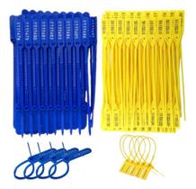 Lacres Com Numeração Malote Azul 23cm Pacote C/100 Unidades Lacres Com Numeração Malote Azul 23cm Pacote C/100 Unidades