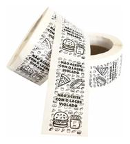 Lacres De Segurança Adesivos Pizza Lanche Delivery