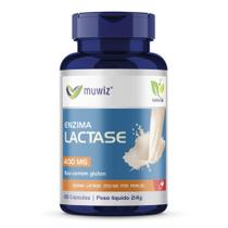 Lactase Intolerância Lactose Enzima Lactose 60 Caps Excelente - Muwiz