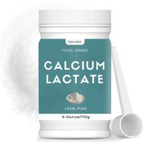 Lactato de cálcio em pó Hznxolrc 180 mL 100% puro de qualidade alimentar