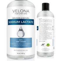 Lactato de sódio Velona 60% Conservante natural de grau USP 480 ml