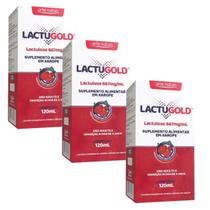 Lactugold Frutas Vermelhas Kit Com 3 Caixas De 120ml Cada