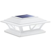 Lado do poste solar em 2 modos LED branco quente/frio Lado do poste solar em 2 modos LED branco quente/frio