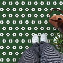 Ladrilho de piso MORCART Peel and Stick, pacote com 20 x 20 cm, vinil