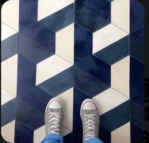 Ladrilho Hidráulico Hexagonal 20x20 cm - Kit com 27 Peças