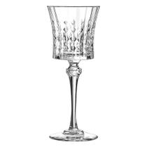LADY DIAMOND TAÇA VINHO 20x8x8cm 190ml CRISTAL TRANSP 6PÇ
