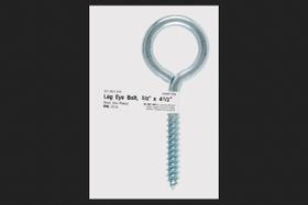 Lag Eyebolt HAMPTON em aço zincado de 11 cm, rosca de 3/8"