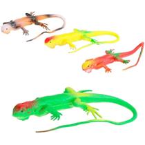 Lagartixa Calango Lagarto Borracha Brinquedo Pegadinha
