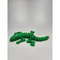 Lagarto articulado decorativo verde impresso em 3d brinquedo colecionável Lagarto articulado decorativo verde impresso em 3d brinquedo colecionável
