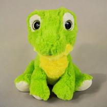 Lagarto De Pelúcia Peludinho Olho Brilhante 23Cms - Verde
