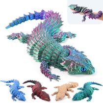 Lagarto Impresso em 3D HIAPRIL 50 cm com Articulações Móveis Lagarto Impresso em 3D HIAPRIL 50 cm com Articulações Móveis