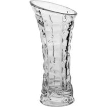 LAILA VASO DECORATIVO ENFEITE CASA 19x9x9cm VIDRO TRANSPARENTE
