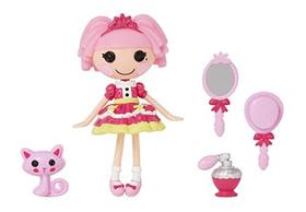 Lalaloopsy Mini Doll - Brilhos de Joia com Mini Gato Persa de Estimação, Mini Boneca Princesa com Acessórios, em Playset Reusable House Package, para idades 3-103, Multicolor, 579045