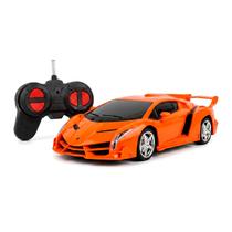 Lamborghini De Brinquedo Com Controle Remoto Laranja 1:24 Led Para Crianças Lamborghini De Brinquedo Com Controle Remoto Laranja 1:24 Led Para Crianças