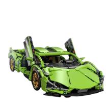 Lamborghini Green Blocos De Montar Carro Brinquedo 1280p 1280 Lambo
