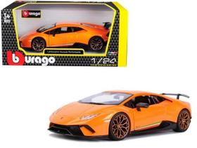 Lamborghini Huracán Performante 19 Cm Metal Laranja 1/24 - Burago
