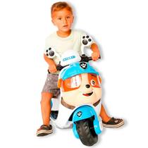 Lambreta Motinha Elétrica Infantil Mini Moto Azul Crianças - Car Kids