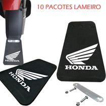 Lameiro Paralama Moto Grande 10 Pacotes Logo Honda Titan Fan Bros 125 150 160 Start 160 Pop 100 Biz 125 - Maxx