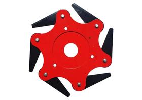 Lamina 6 Pontas Motopoda Canivete Roçadeira