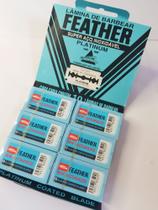 Lâmina Barbear Platinum 60 Peças - Feather