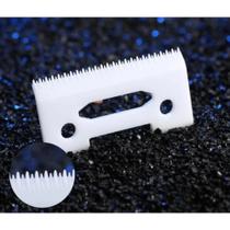 Lamina Ceramica Serrilhada Profissional Maquina de Corte Barbeiro Cabeleireiro