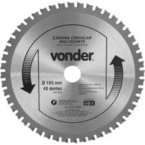 Lâmina Circular Multicorte, 185 mm x 48 Dentes, Vonder Lâmina Circular Multicorte, 185 mm x 48 Dentes, Vonder