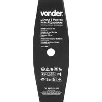 Lâmina De 2 Pontas Para Roçadeiras 255mm X 20mm Vonder